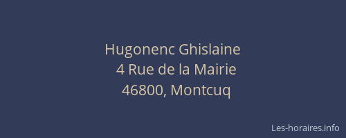 Hugonenc Ghislaine