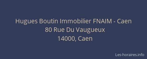 Hugues Boutin Immobilier FNAIM - Caen