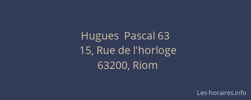 Hugues  Pascal 63