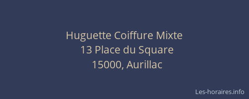 Huguette Coiffure Mixte