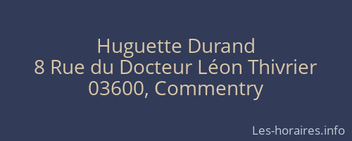 Huguette Durand