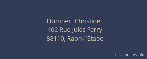 Humbert Christine