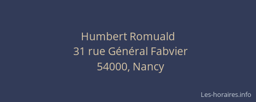 Humbert Romuald