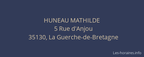 HUNEAU MATHILDE