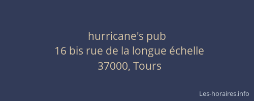 hurricane's pub