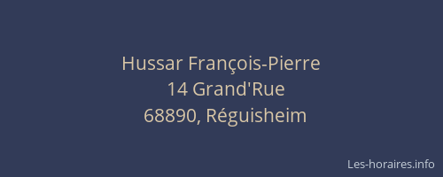 Hussar François-Pierre