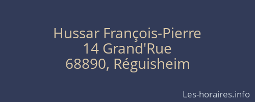 Hussar François-Pierre