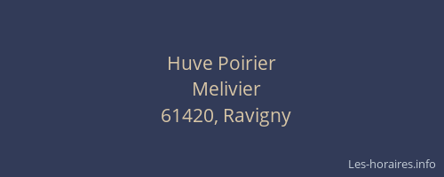 Huve Poirier