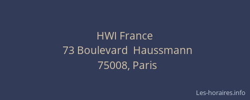 HWI France