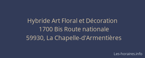 Hybride Art Floral et Décoration