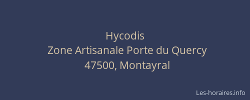 Hycodis