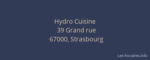 Hydro Cuisine