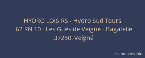 HYDRO LOISIRS - Hydro Sud Tours