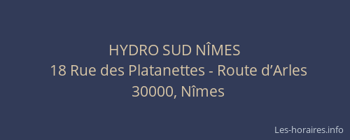 HYDRO SUD NÎMES