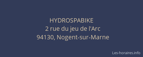 HYDROSPABIKE