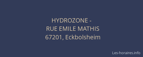 HYDROZONE -