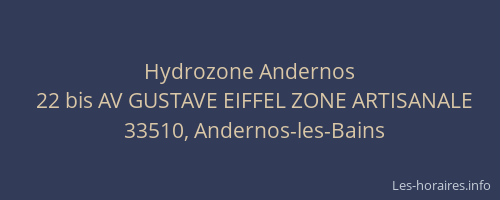 Hydrozone Andernos