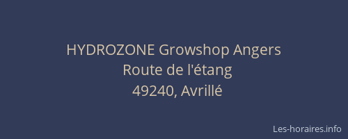 HYDROZONE Growshop Angers