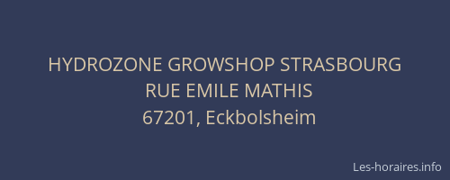 HYDROZONE GROWSHOP STRASBOURG