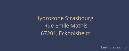 Hydrozone Strasbourg