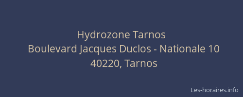Hydrozone Tarnos