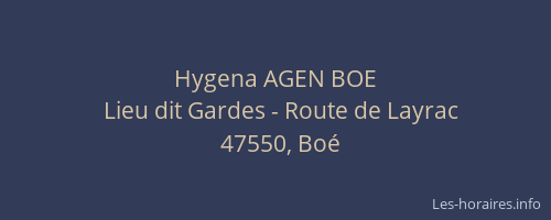 Hygena AGEN BOE
