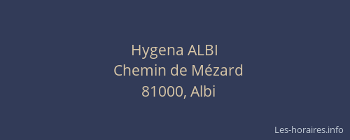 Hygena ALBI
