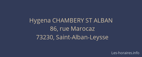 Hygena CHAMBERY ST ALBAN