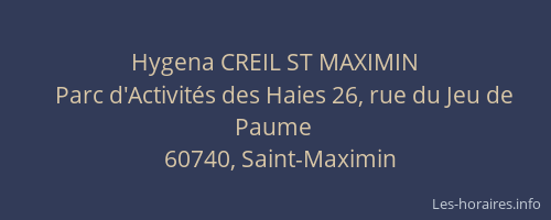 Hygena CREIL ST MAXIMIN