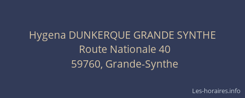 Hygena DUNKERQUE GRANDE SYNTHE