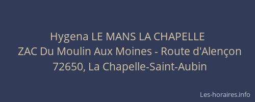 Hygena LE MANS LA CHAPELLE