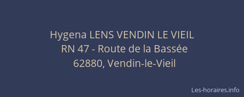 Hygena LENS VENDIN LE VIEIL