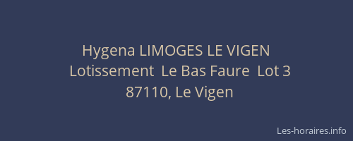 Hygena LIMOGES LE VIGEN