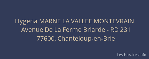 Hygena MARNE LA VALLEE MONTEVRAIN
