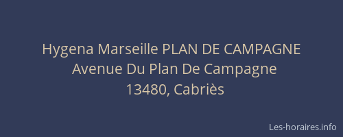 Hygena Marseille PLAN DE CAMPAGNE
