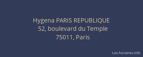 Hygena PARIS REPUBLIQUE