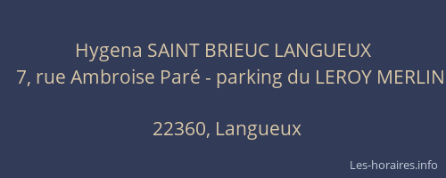 Hygena SAINT BRIEUC LANGUEUX