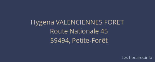 Hygena VALENCIENNES FORET