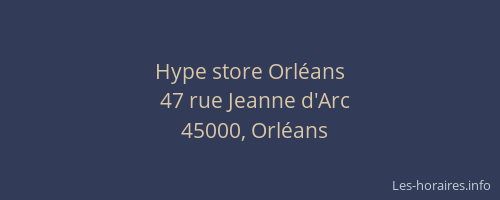 Hype store Orléans