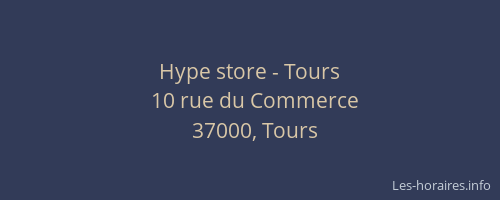 Hype store - Tours