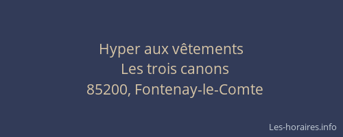 Hyper aux vêtements