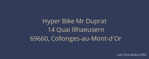 Hyper Bike Mr Duprat
