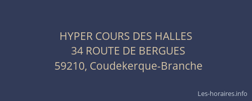 HYPER COURS DES HALLES
