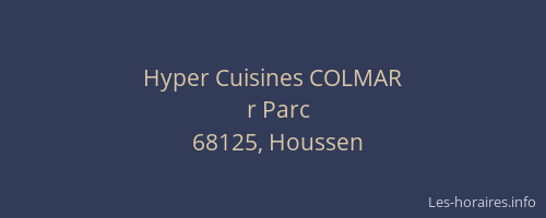 Hyper Cuisines COLMAR