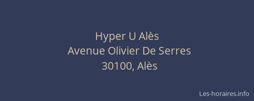 Hyper U Alès