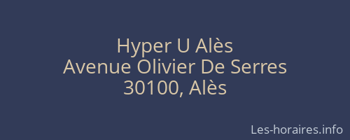 Hyper U Alès