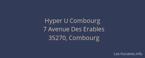 Hyper U Combourg