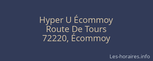 Hyper U Écommoy