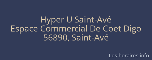 Hyper U Saint-Avé