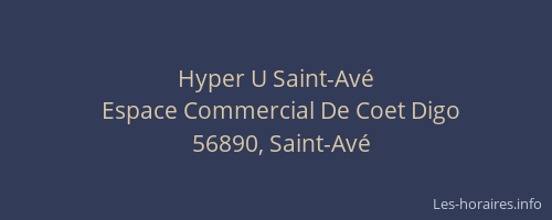 Hyper U Saint-Av&eacute;